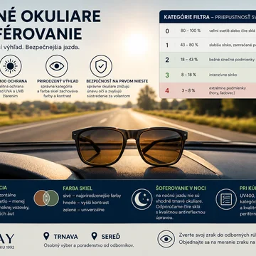 Slnečné okuliare na šoférovanie: ktoré sú bezpečné a ako ich vybrať